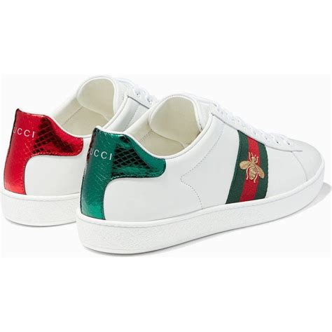 gucci women's embroidered bee shoes|gucci bee sneakers women's.